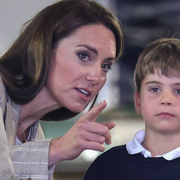 Prinzessin Kate und Prinz Louis bei ihrem Besuch der RAF Fairford im Juli 2023.