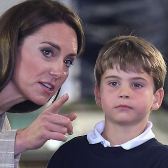 Prinzessin Kate und Prinz Louis bei ihrem Besuch der RAF Fairford im Juli 2023.