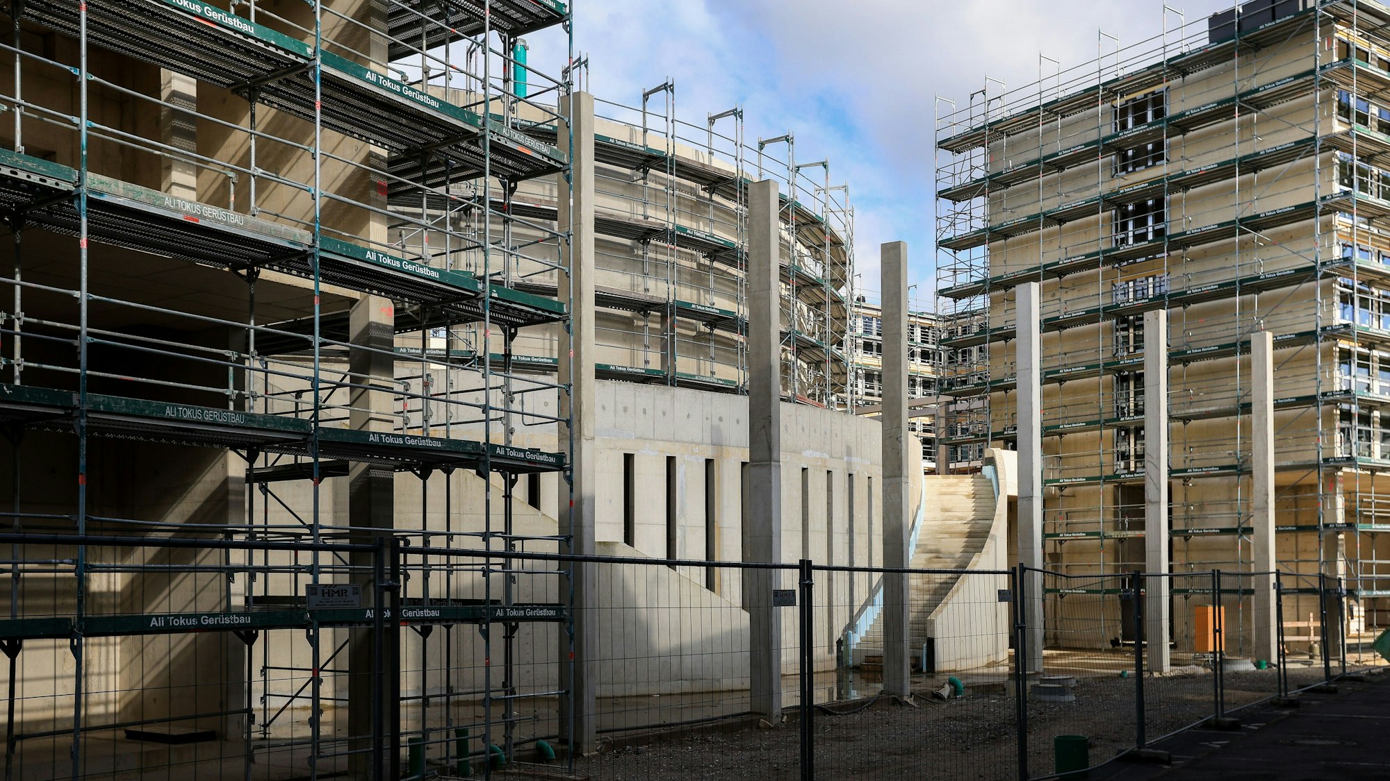 Rohbau eines Gebäudes