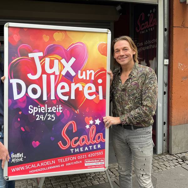 Ralf Borgartz (l.) und Arne Hoffmann stellen das neue Stück des Scala-Theaters für die Spielzeit 24/25 vor.