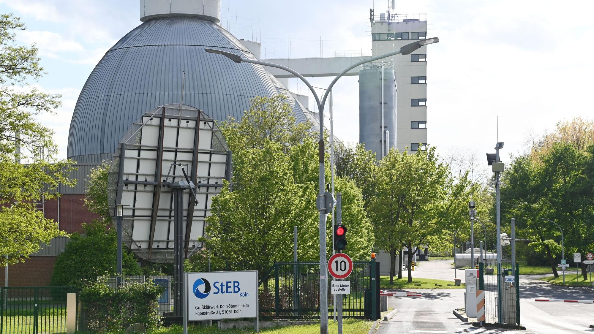 Das Großklärwerk der Stadtentwässerungsbetriebe (Steb) in Köln-Stammheim.