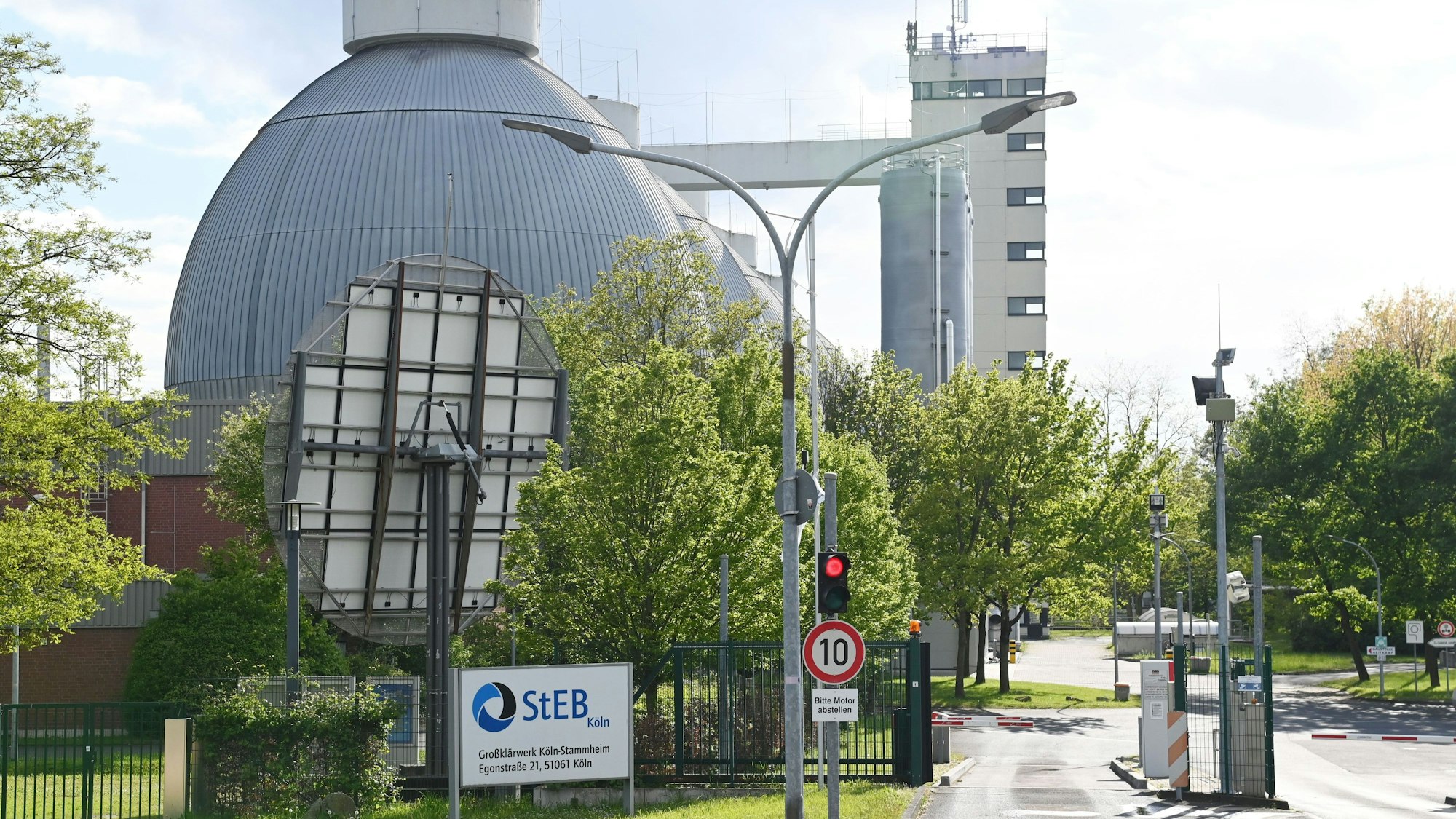 Das Großklärwerk der Stadtentwässerungsbetriebe (Steb) in Köln-Stammheim.