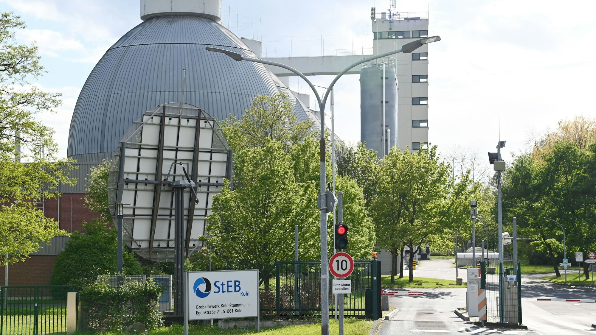 Das Großklärwerk der Stadtentwässerungsbetriebe (Steb) in Köln-Stammheim.