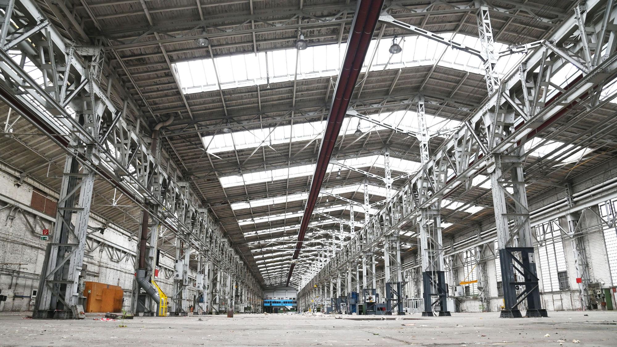 Die Halle 70 der Hallen Kalk ist rund 10.000 Quadratmeter groß.