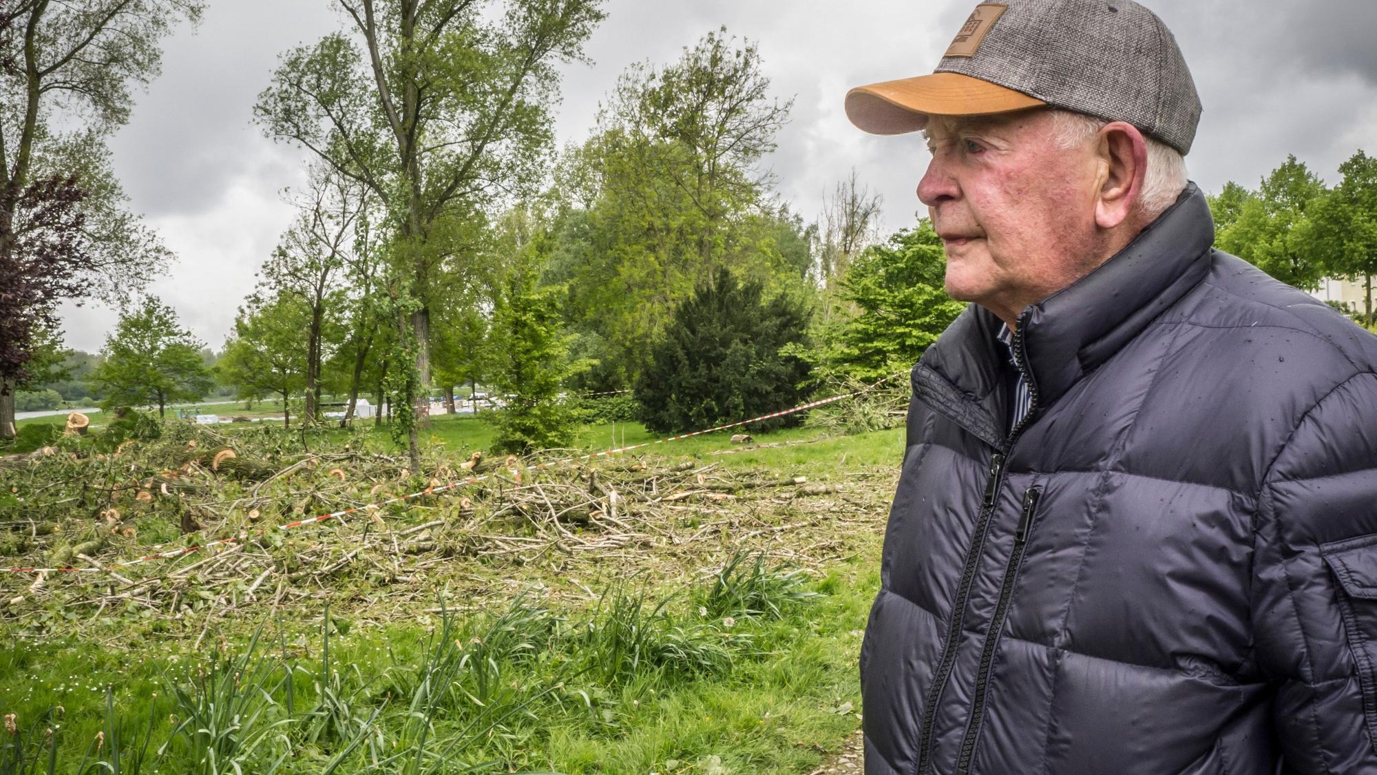 Heinz Brinkschulte sorgt sich um Pappeln und Hochwasserschutz. Foto: Ralf Krieger