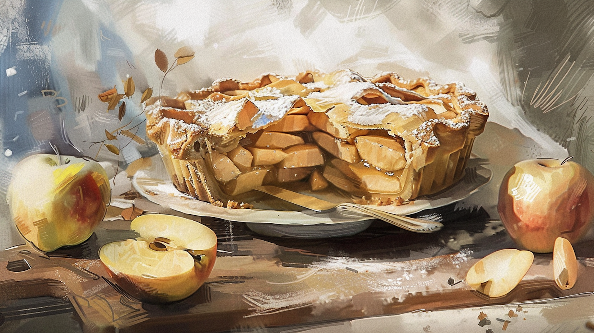 Illustration: Apfelkuchen