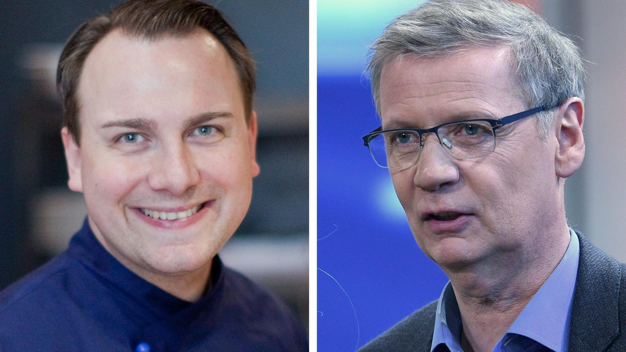 Der Berliner Spitzenkoch Tim Raue (Archivfoto) und Moderator Günther Jauch (Archivfoto) eröffneten das Restaurant in der Villa Kellermann. Nun muss es schließen.