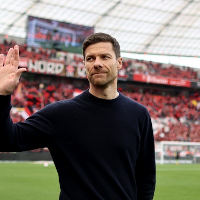 Leverkusens Trainer Xabi Alonso in der Bay-Arena
