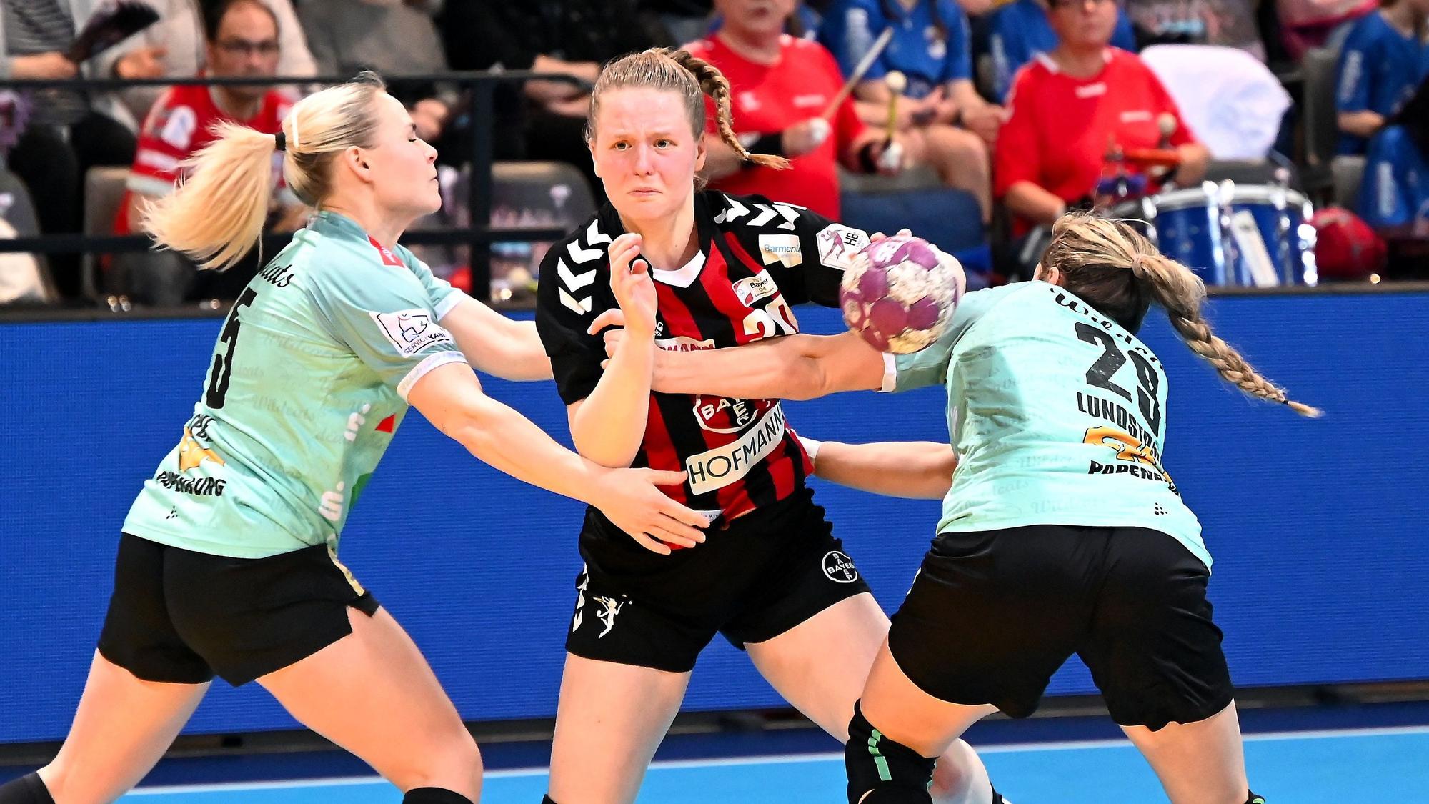 17.03.2024, Handball-Bayer Leverkusen-Halle
mitte: Pia Terfloth (Bayer)
Foto: Uli Herhaus