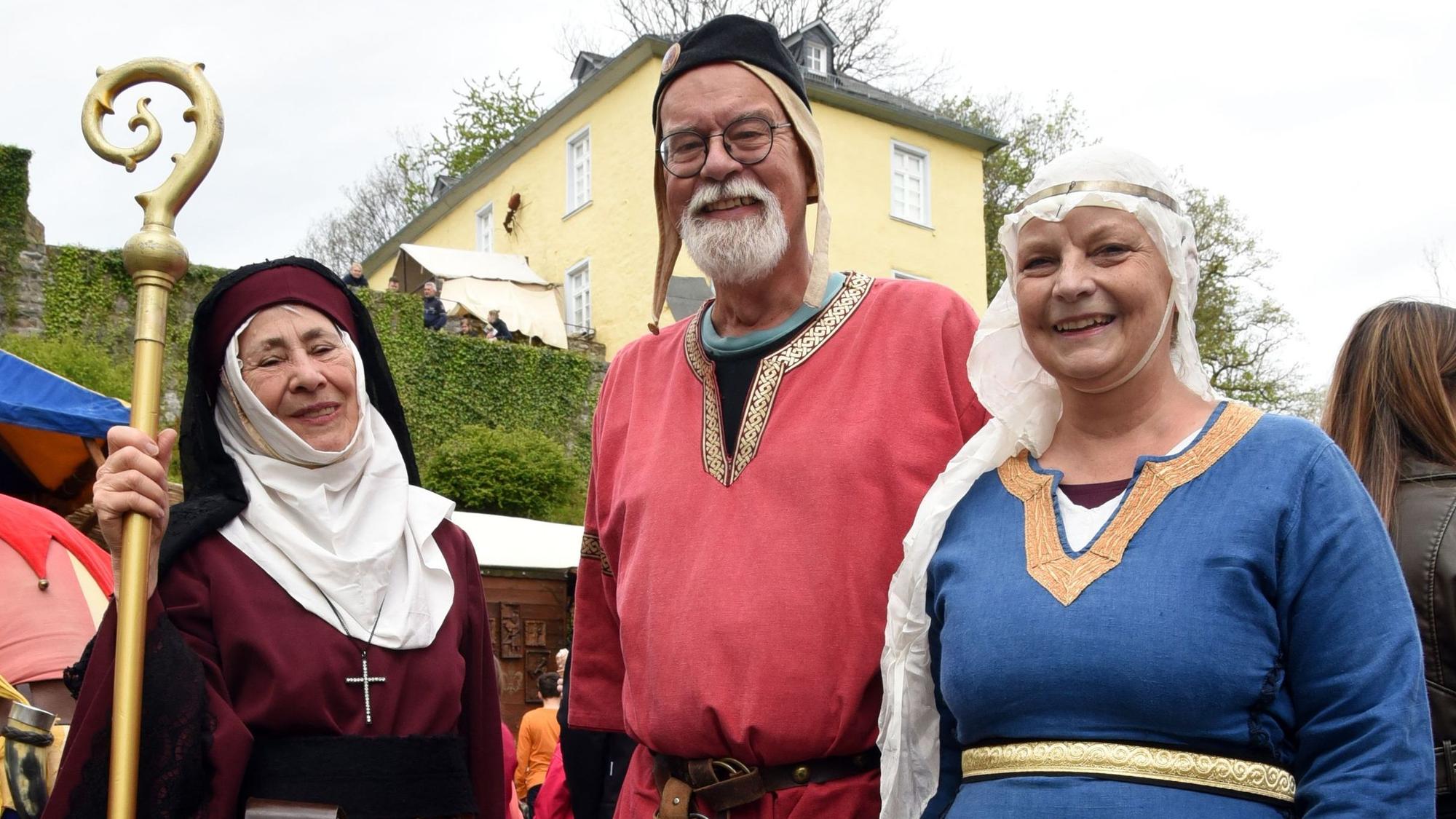 Buntes Treiben auf dem Mittelaltermarkt.