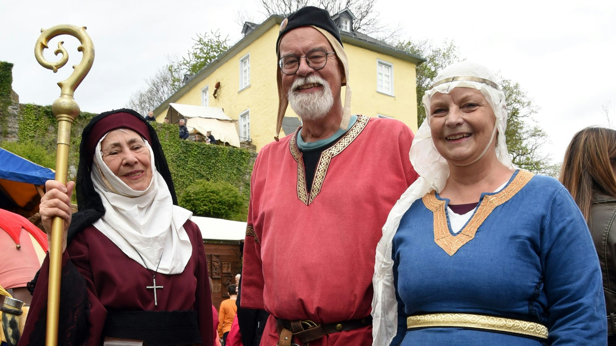Buntes Treiben auf dem Mittelaltermarkt.