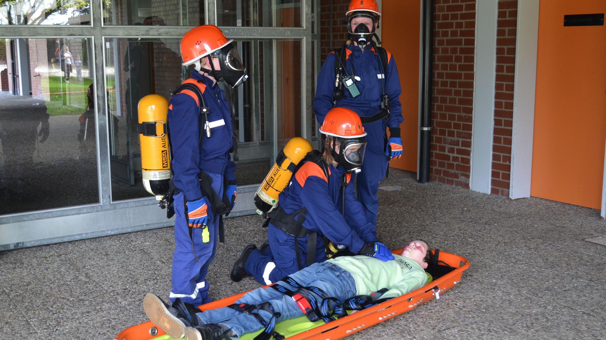 Ein „Opfer“ konnte erfolgreich reanimiert werden.