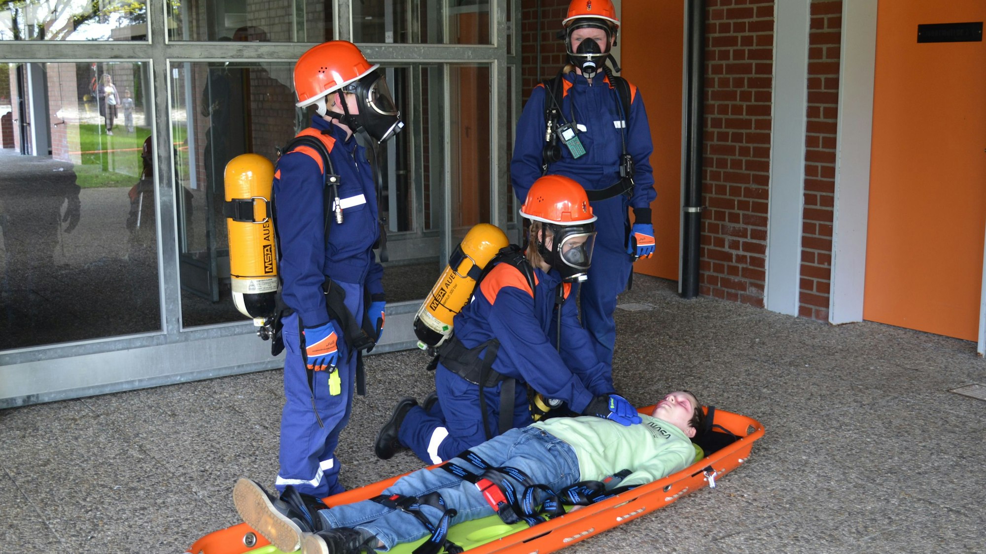 Ein „Opfer“ konnte erfolgreich reanimiert werden.