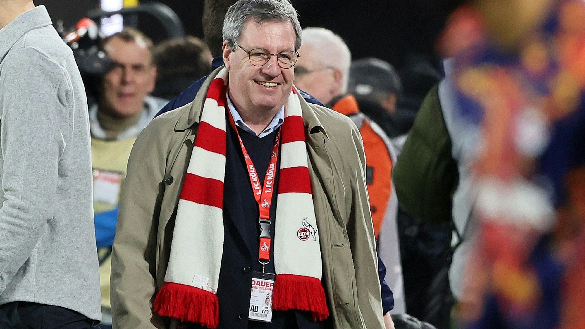 Werner Wolf beim Spiel des 1. FC Köln im März gegen Leipzig