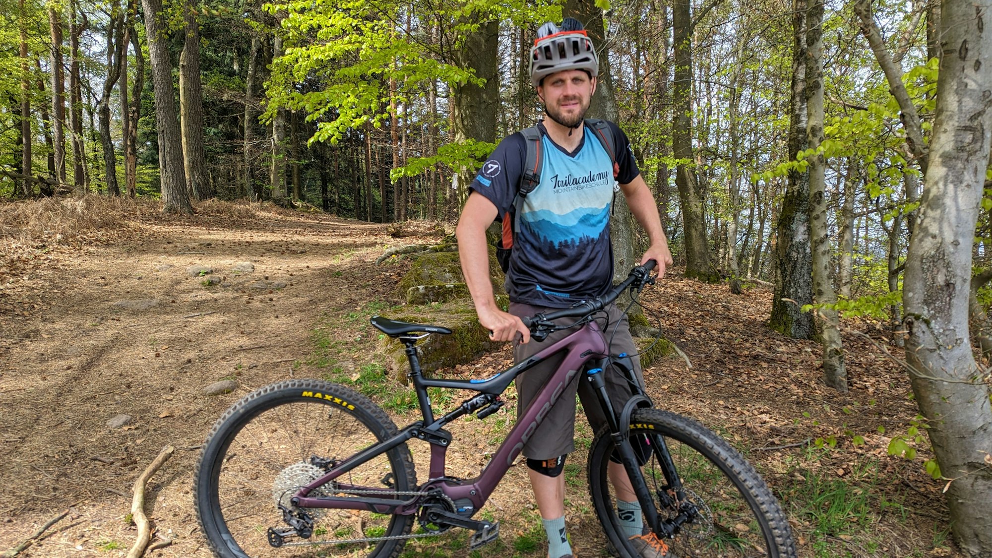Max Schmidt ist Gründer der Trailacademy, einer Mountainbike-Schule aus Windeck.