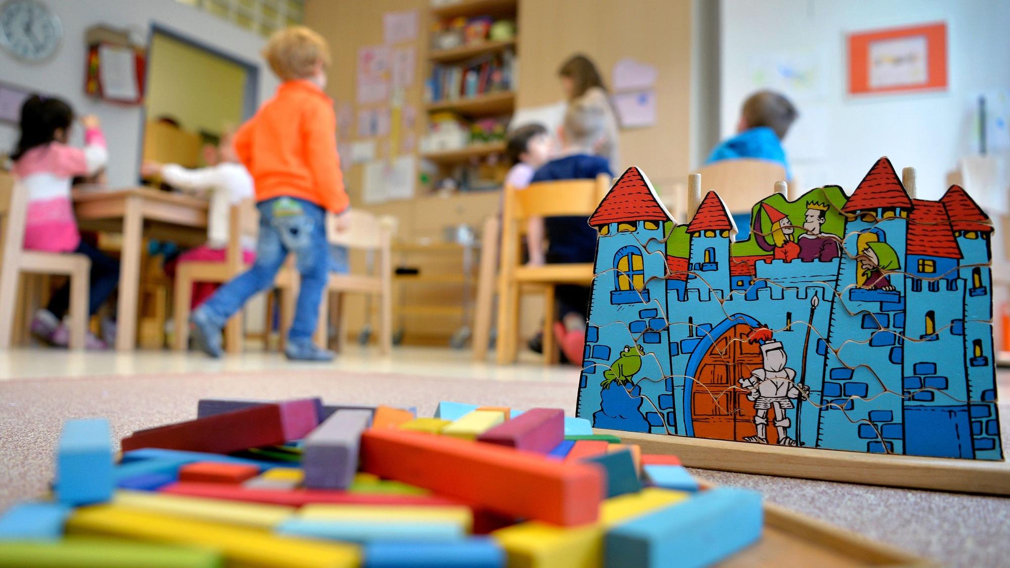 Spielzeug in einer Kita in NRW.