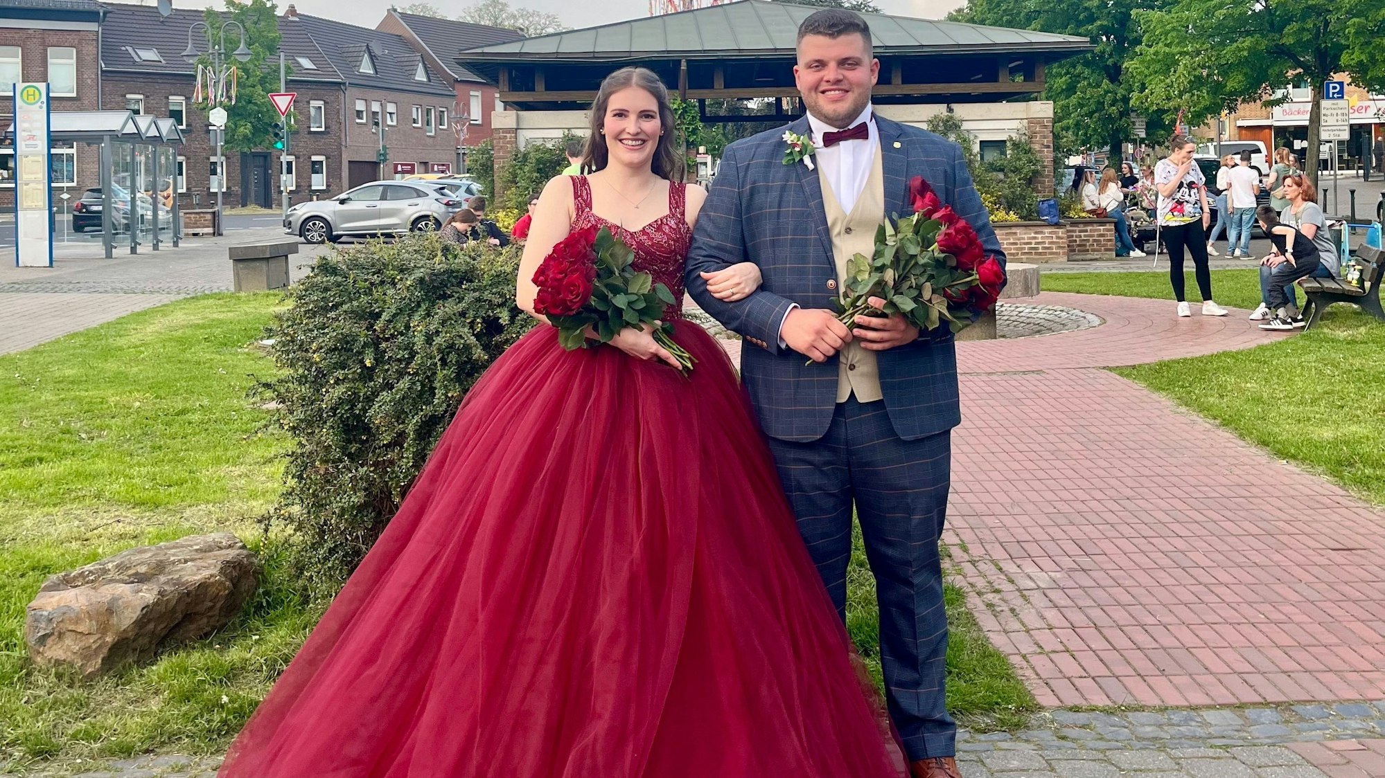 Die Maigesellschaft Birke feierte das Maikönigspaar Justin I. (Löhr) und Vivian I. (Steimels).