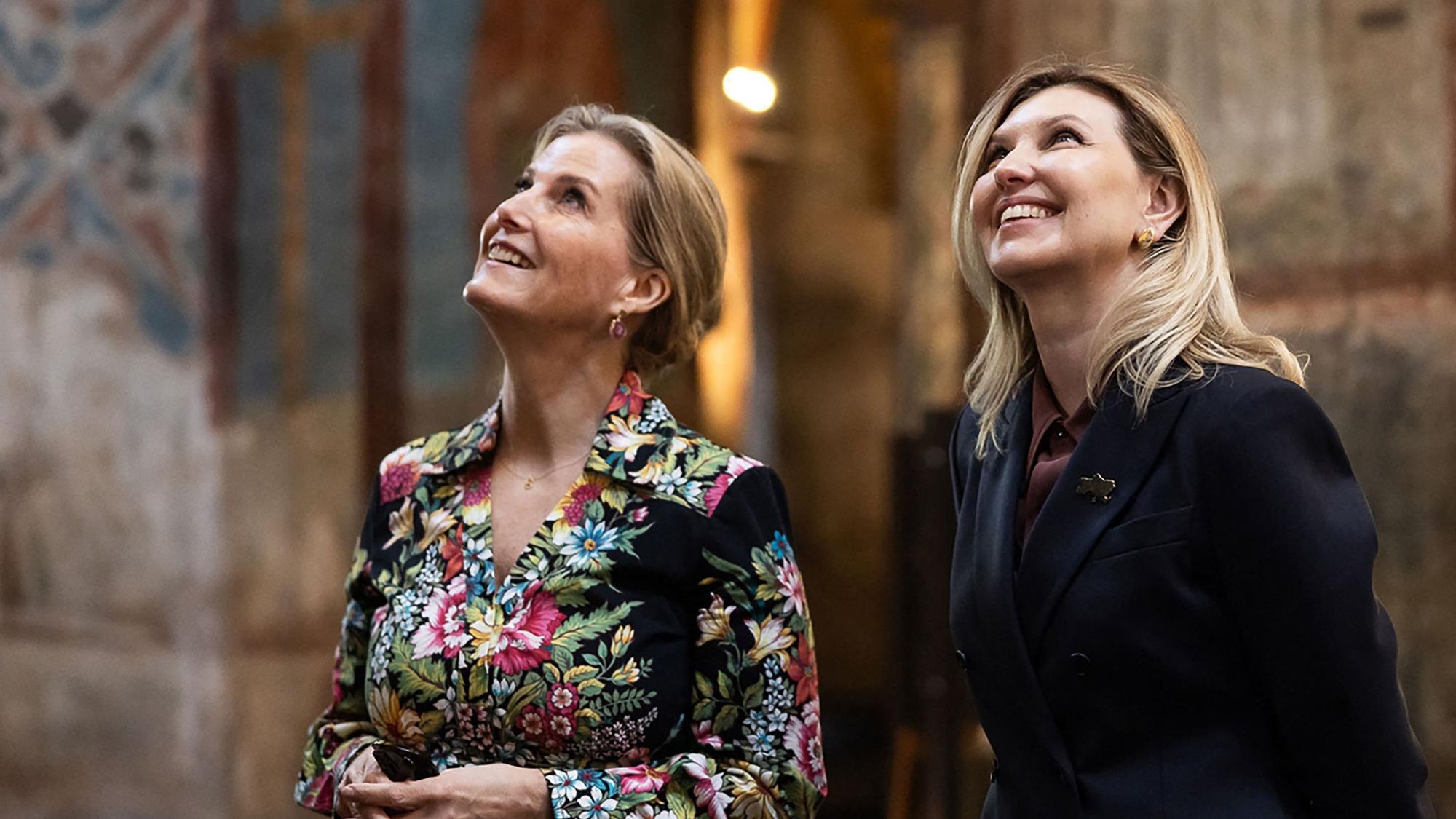 Herzogin Sophie trifft First Lady Olena Selenska in Kiew.