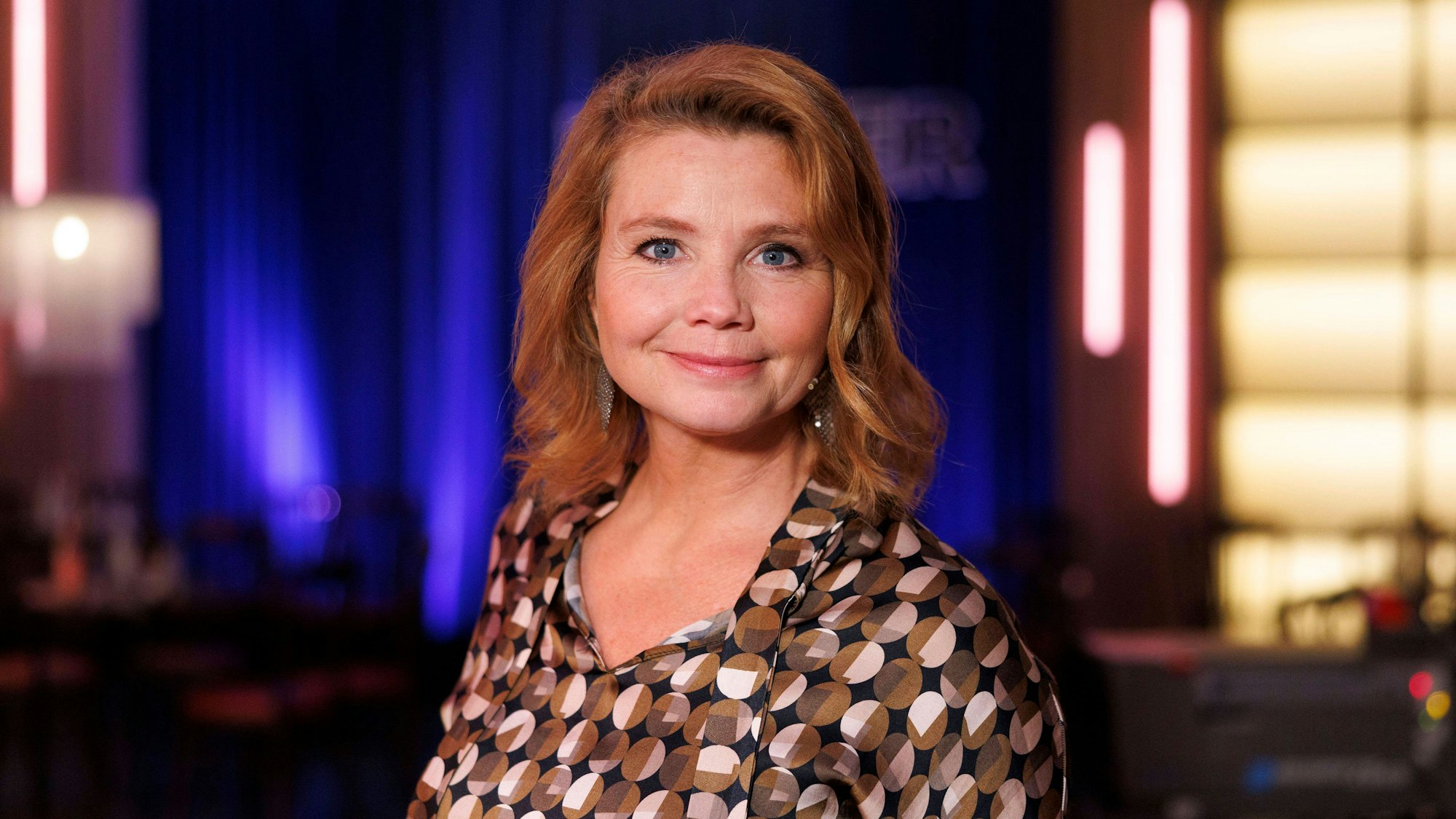 Schauspielerin Annette Frier bei der Aufzeichnung der WDR-Talkshow Kölner Treff im WDR Studio BS 2. Köln, 21.10.2022 NRW Deutschland *** Actress Annette Frier at the recording of the WDR talk show Kölner Treff at WDR Studio BS 2 Cologne, 21 10 2022 NRW Germany Copyright: xChristophxHardtx