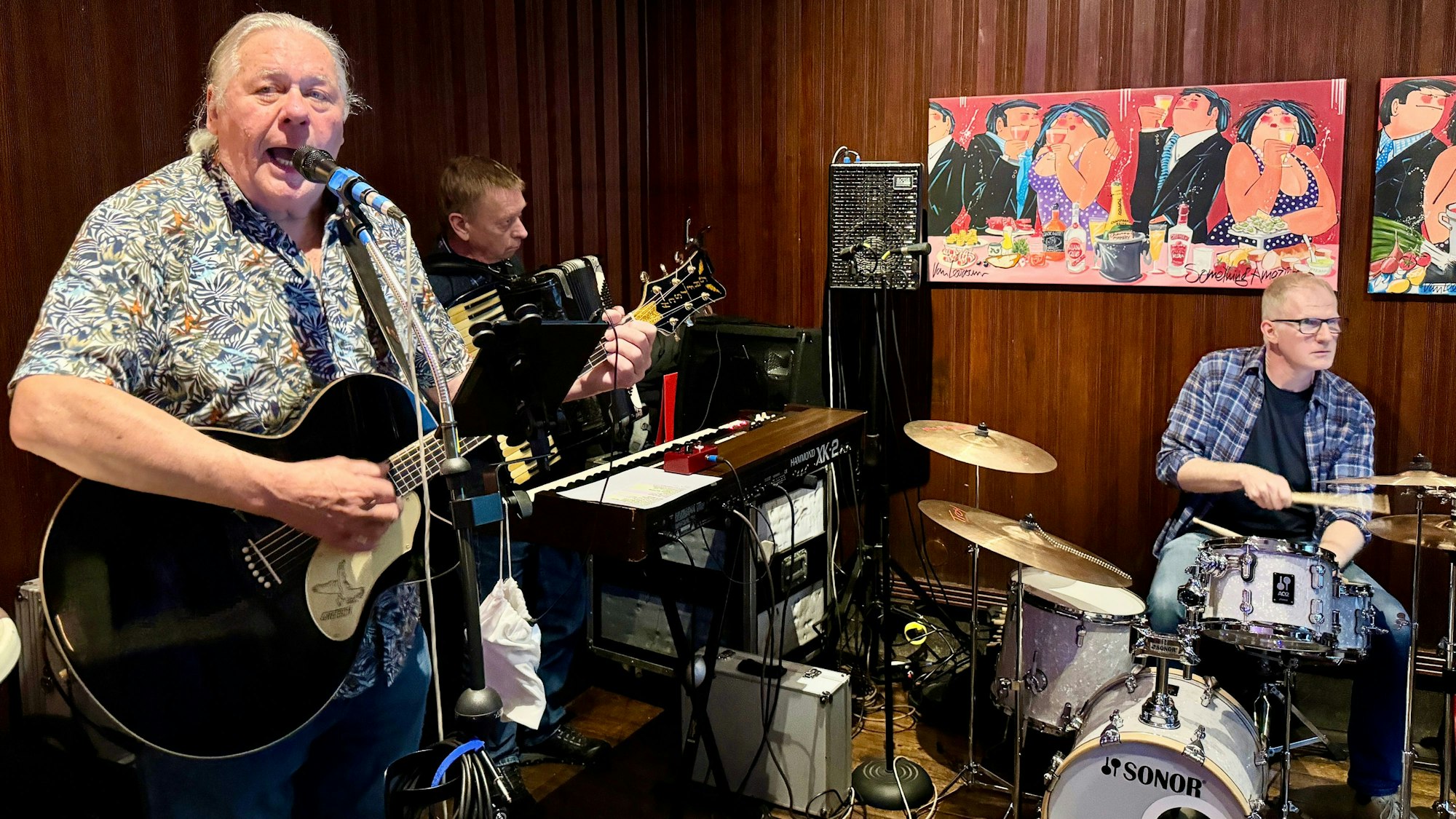 Die „Peter Nonn Blues Band“ im „Schmalztöpfchen“.