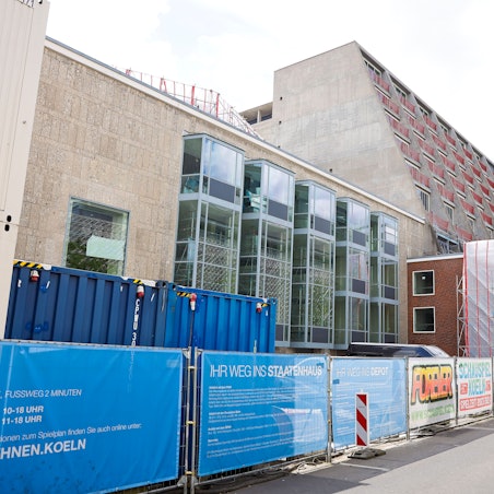 Die Baustelle am Offenbachplatz.