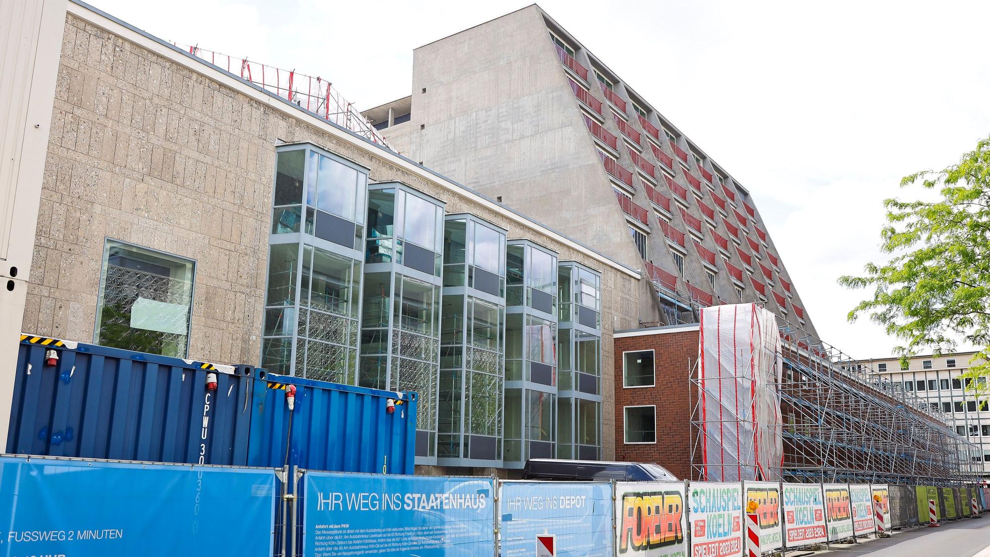 Die Baustelle am Offenbachplatz.