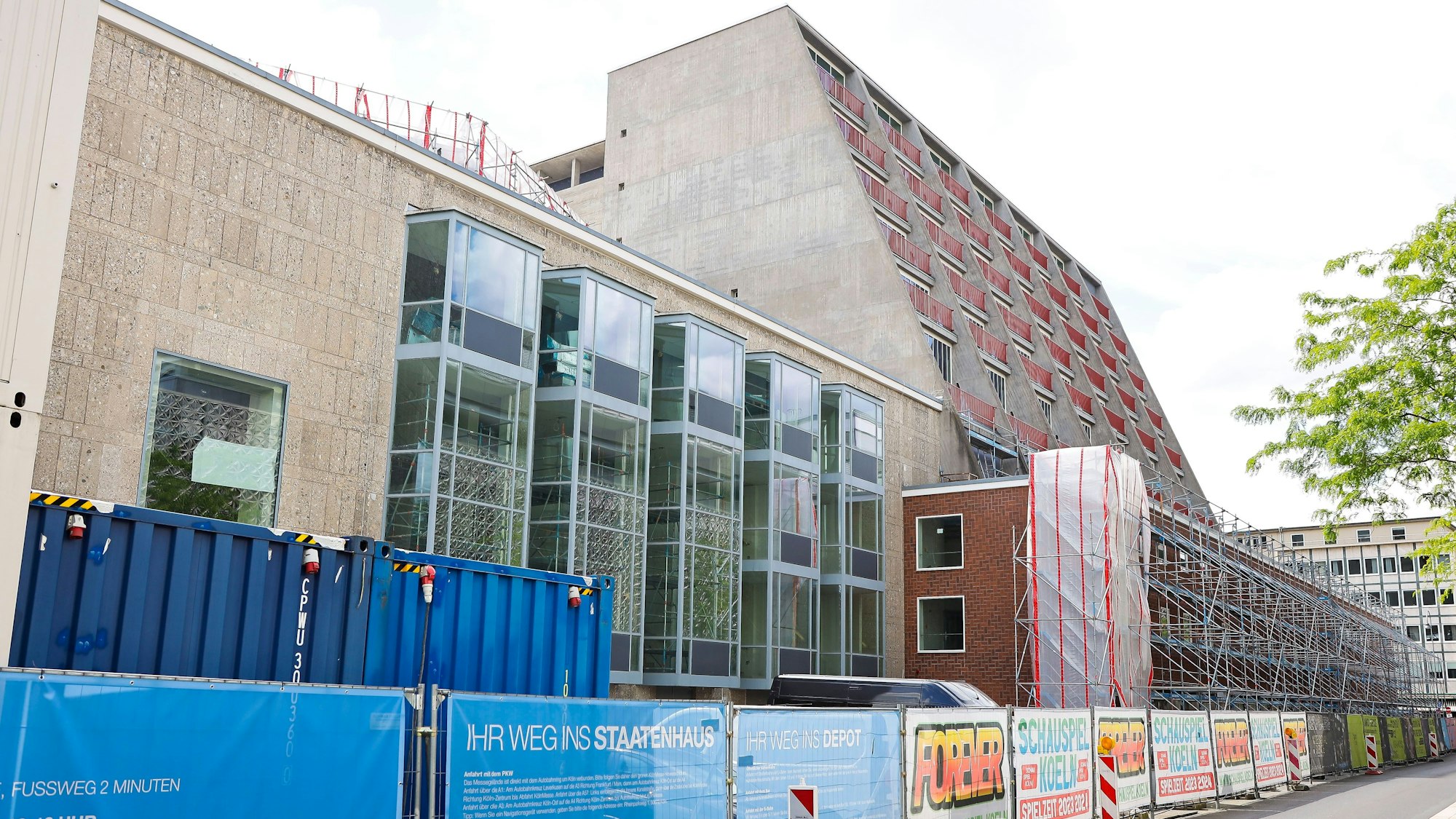 Die Baustelle am Offenbachplatz.