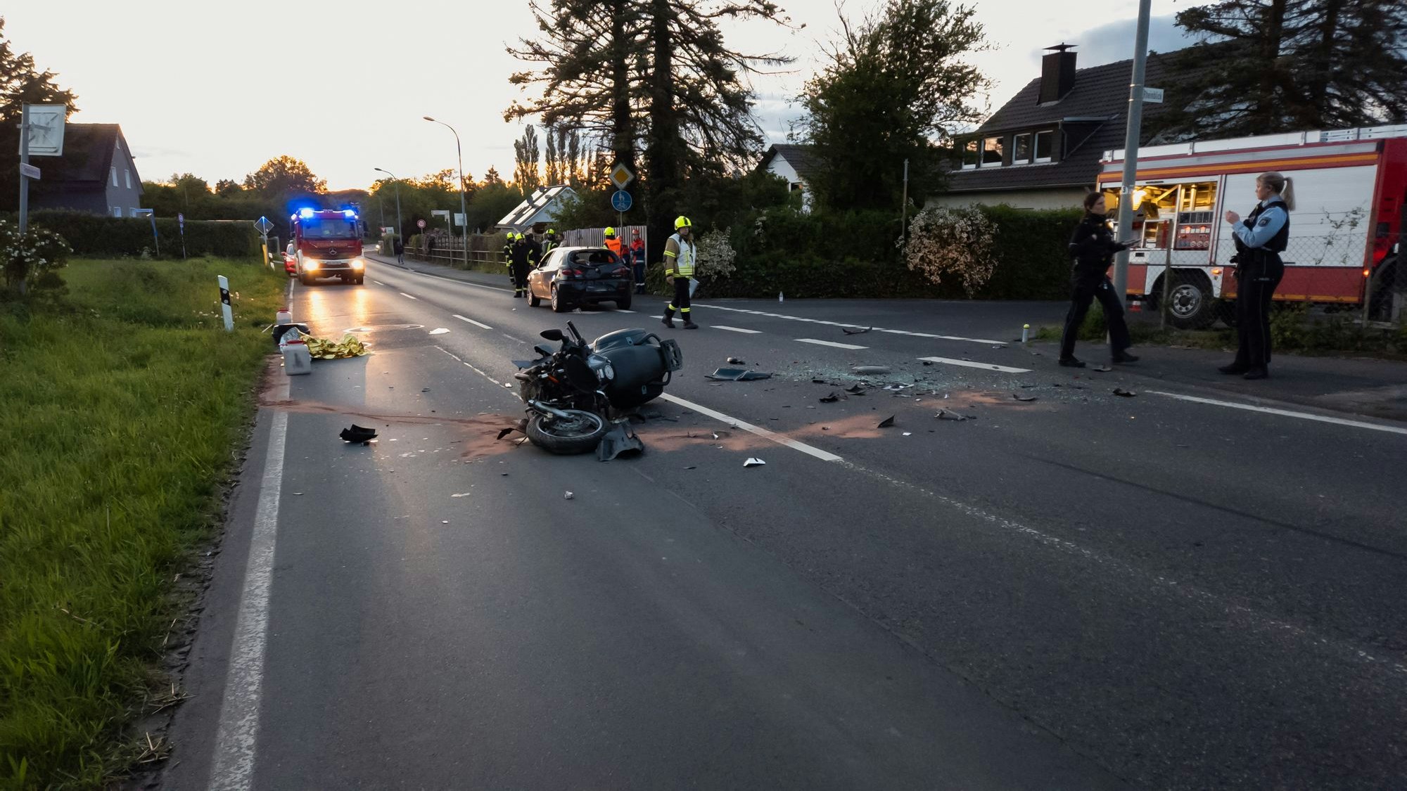 Bei einem Verkehrsunfall in Wachtberg-Berkum wurde ein Motorradfahrer schwer verletzt.