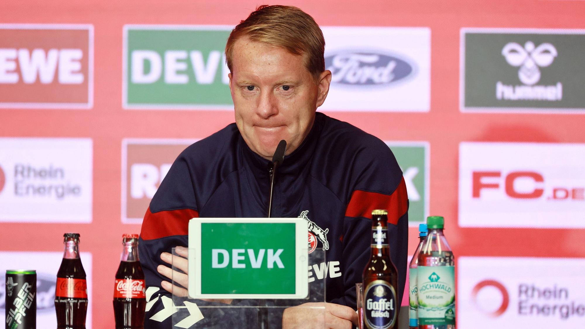 Timo Schultz am Samstag nach der Partie gegen den SC Freiburg