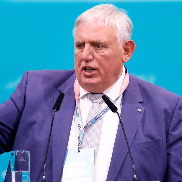 Karl-Josef Laumann spricht beim CDU-Bundesparteitag.