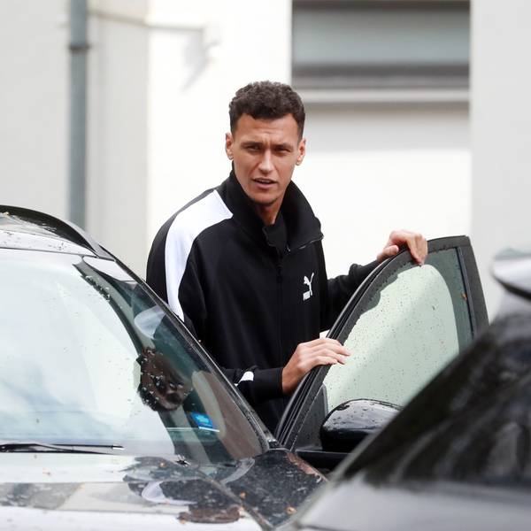 Davie Selke kommt zum FC-Training am Geißbockheim.
