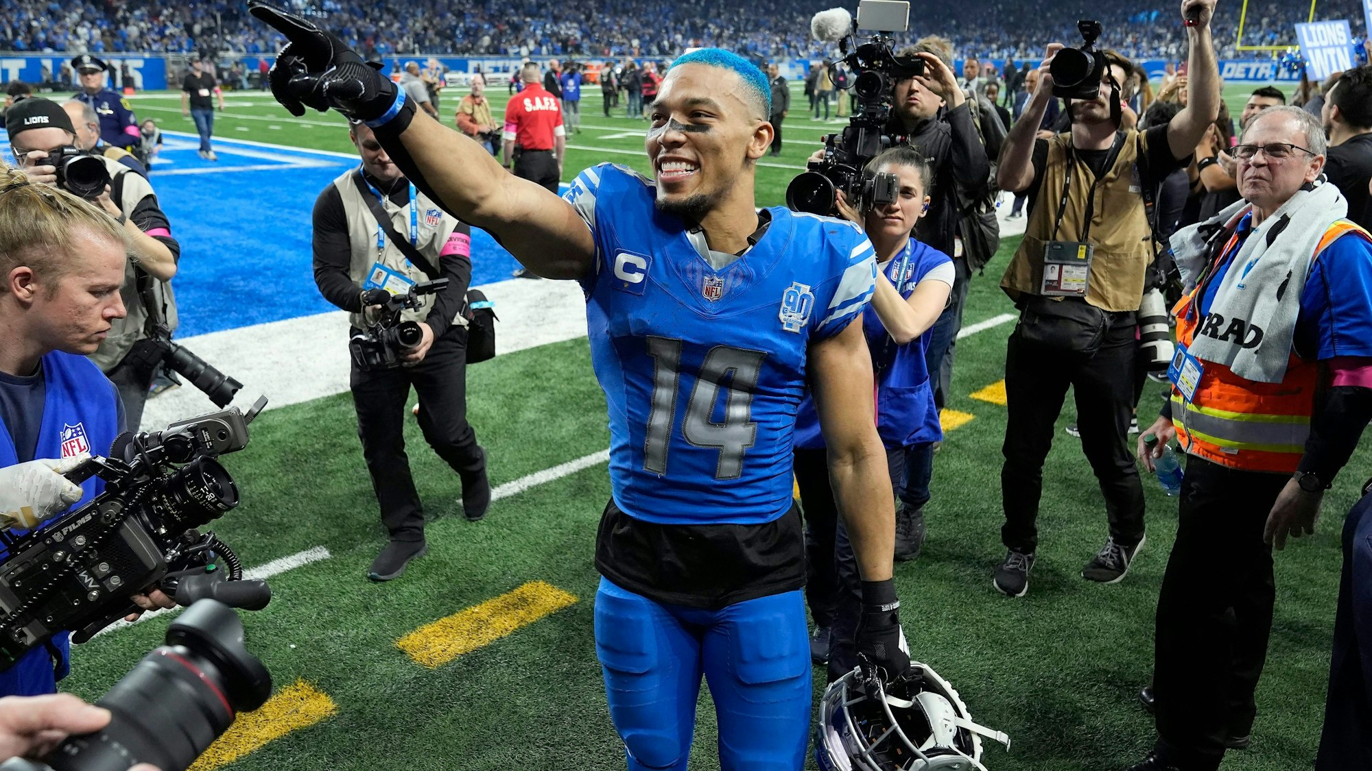 Zählt bald zum bestbezahlten Wide Receiver in der NFL: Amon-Ra St. Brown