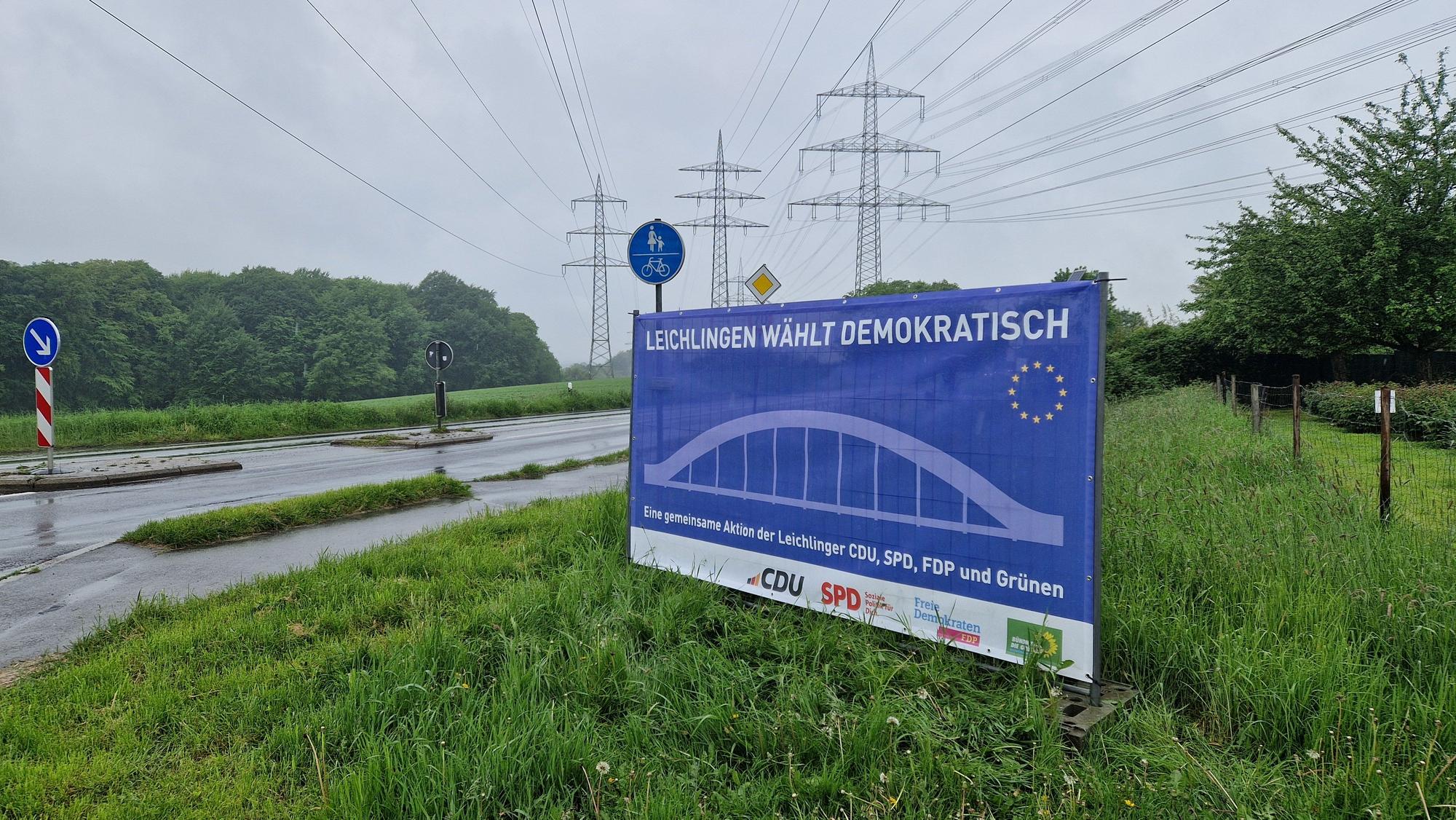 Politiker starten Kampagne „Leichlingen wählt demokratisch“.