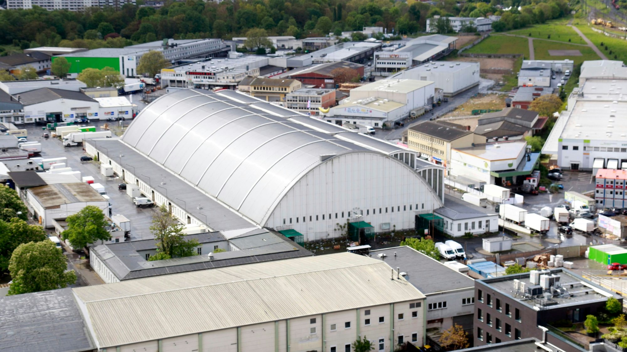 Der Großmarkt mit seiner unter Denkmalschutz stehenden Markthalle.