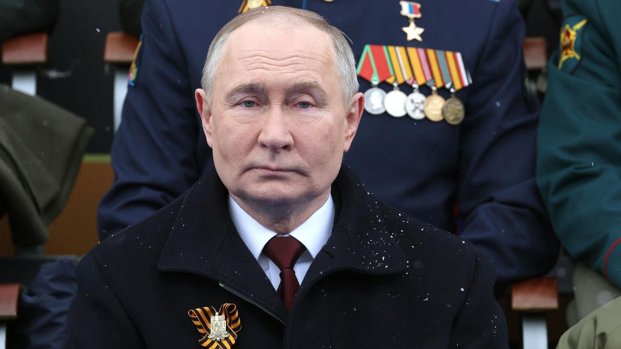 Wladimir Putin bei der Parade zum Gedenken an den Sieg gegen Nazi-Deutschland.
