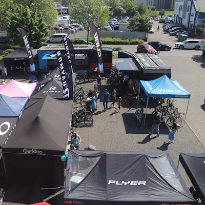 Fahrrad XXL Feld veranstaltete sein 12. Testival, nach eigenen Angaben die größte Fahrradmesse im Rheinland.