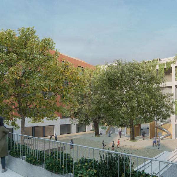 Der Neubau der Schule.