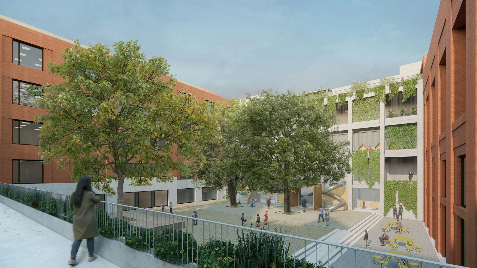 Der Neubau der Schule.