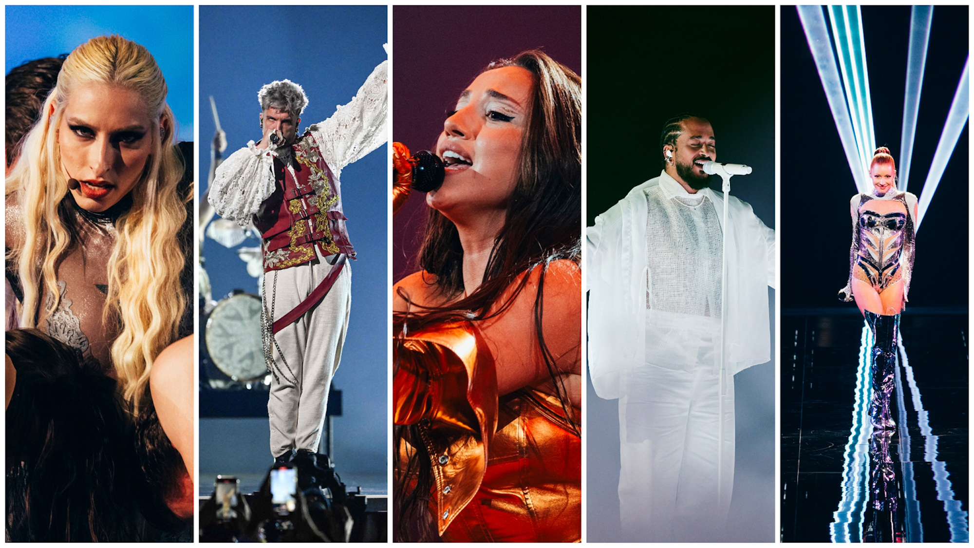 Die ESC-Teilnehmer aus Slowenien, Kroatien, Georgien, Frankreich und Österreich