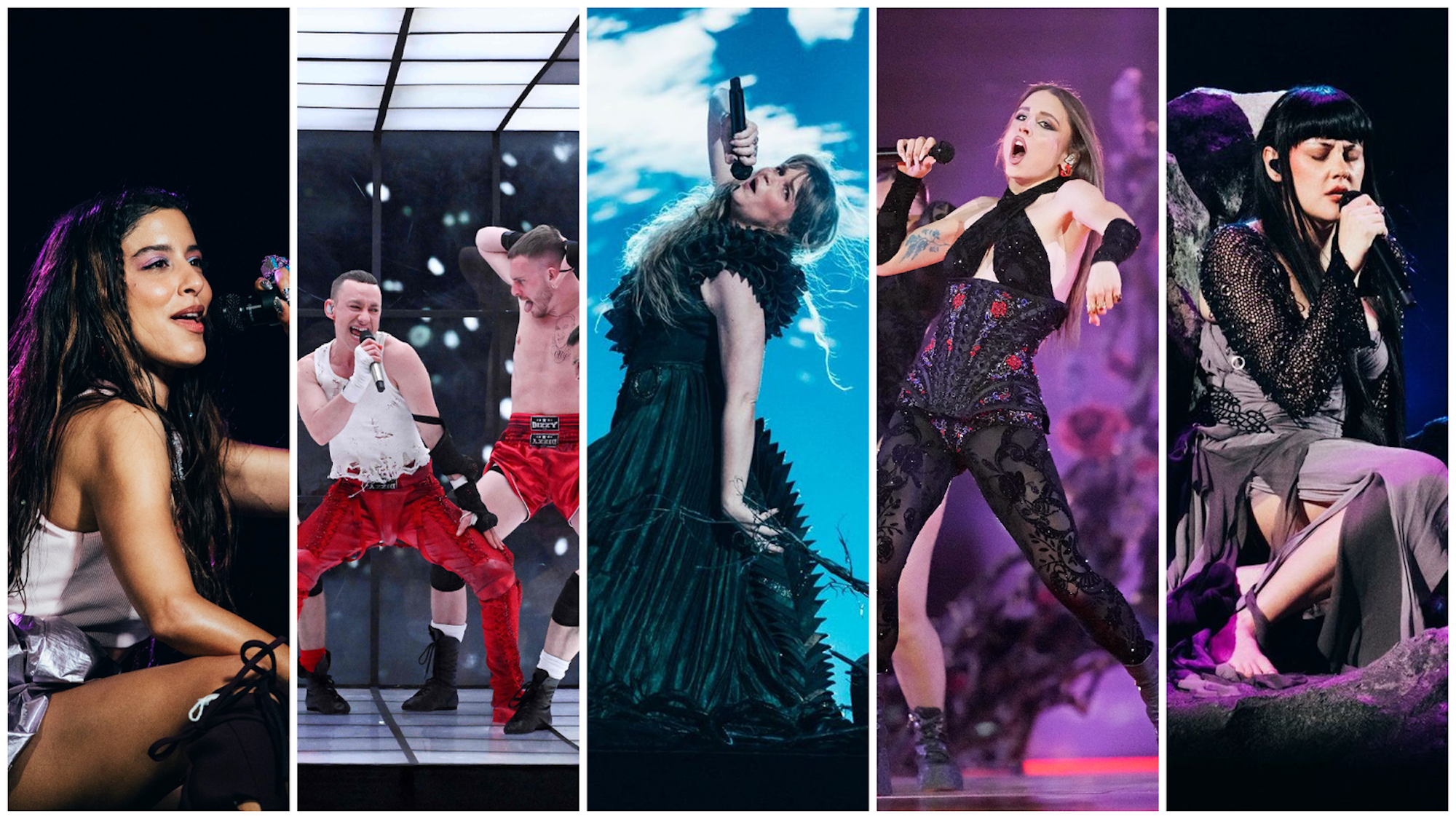 Die ESC-Teilnehmer aus Griechenland, Großbritannien, Norwegen, Italien und Serbien