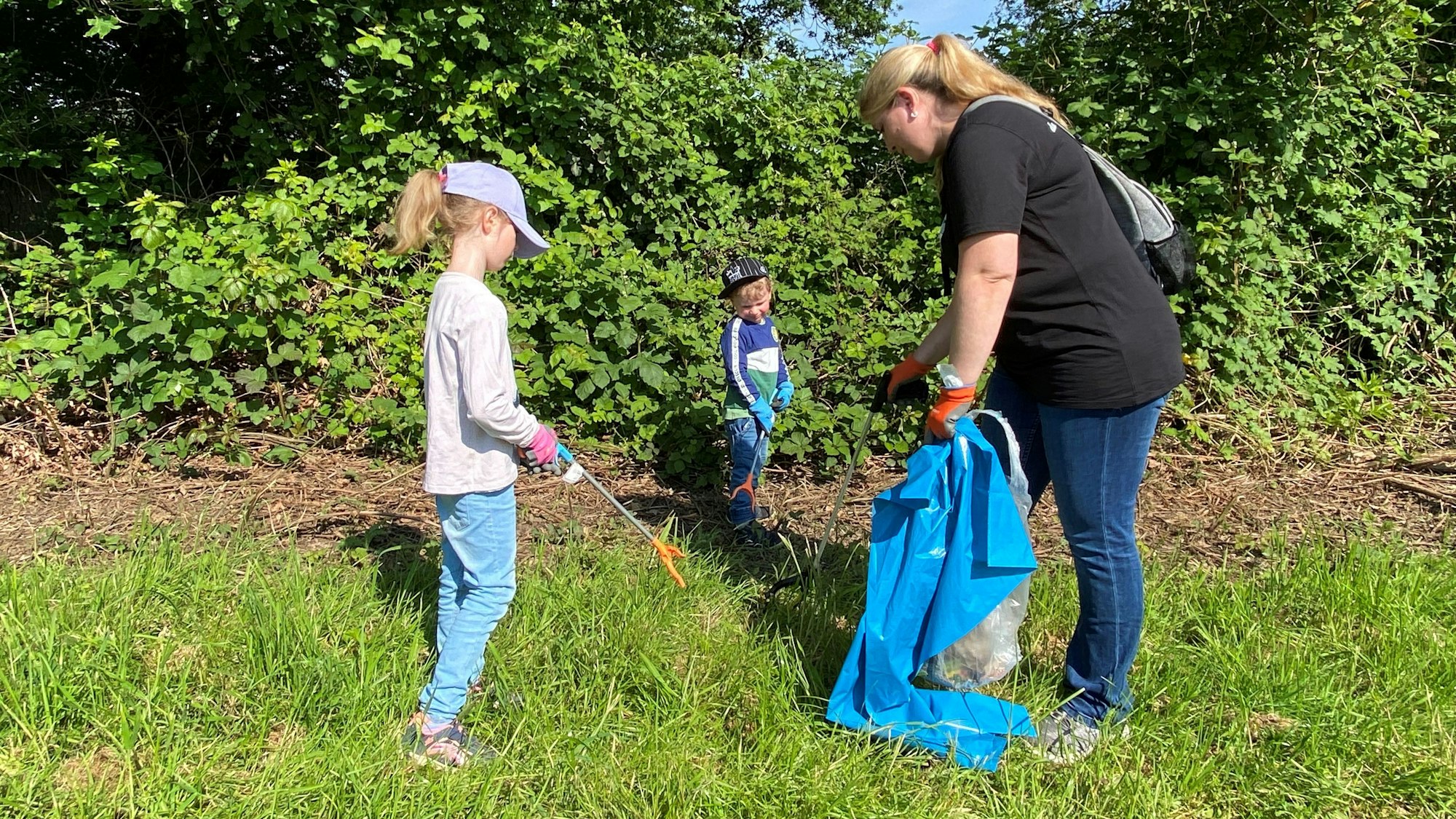 In Bürrig wurde Müll gesammelt