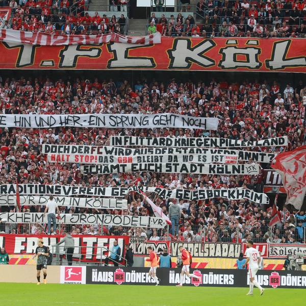 Schon beim Spiel gegen Freiburg gab es Proteste der Kölner Fanszene gegen die Entscheidung zum Geißbockheim. Am Samstag überschritten die FC-Fans eine Grenze.