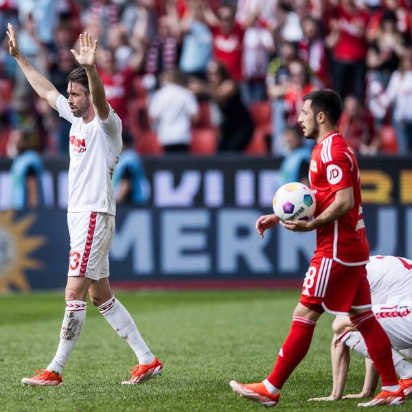 Mark Uth jubelte am Samstag nach dem Schlusspfiff. Der Offensivspieler könnte ein prägender Mann im Saisonfinale sein.