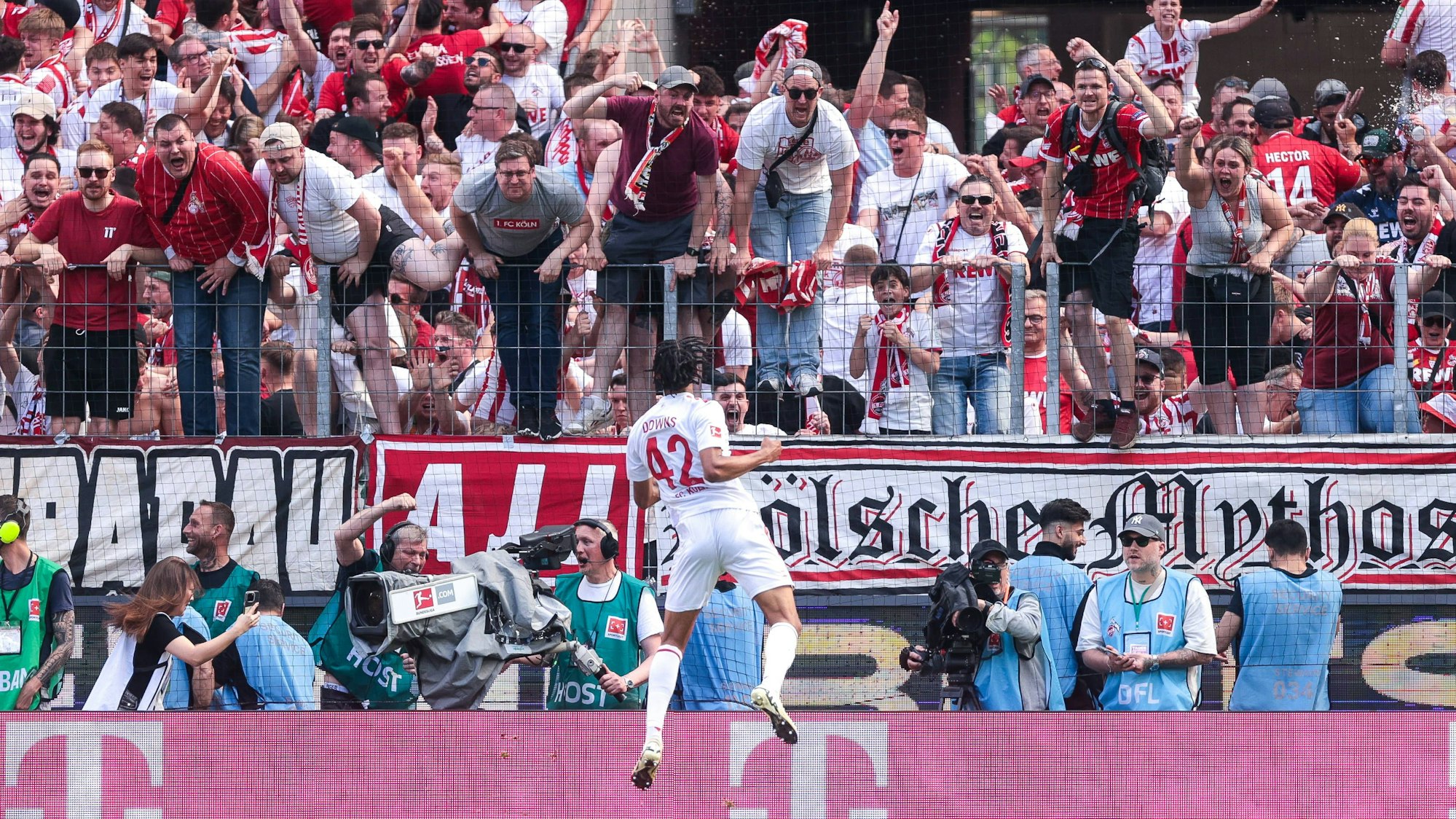 Damion Downs versetzte Müngersdorf mit seinem Siegtreffer gegen Union Berlin in Ekstase.