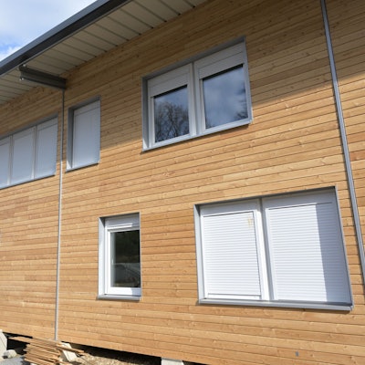 Das Foto zeigt ein Wohnhaus für Geflüchtete in Kürten