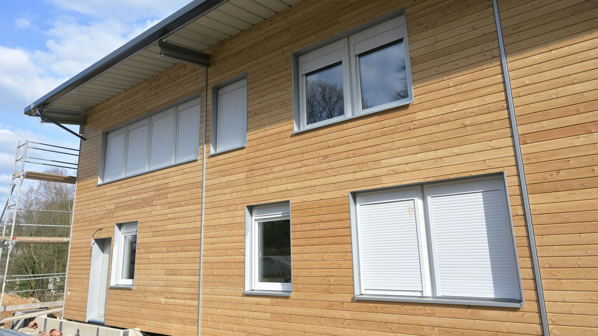 Das Foto zeigt ein Wohnhaus für Geflüchtete in Kürten