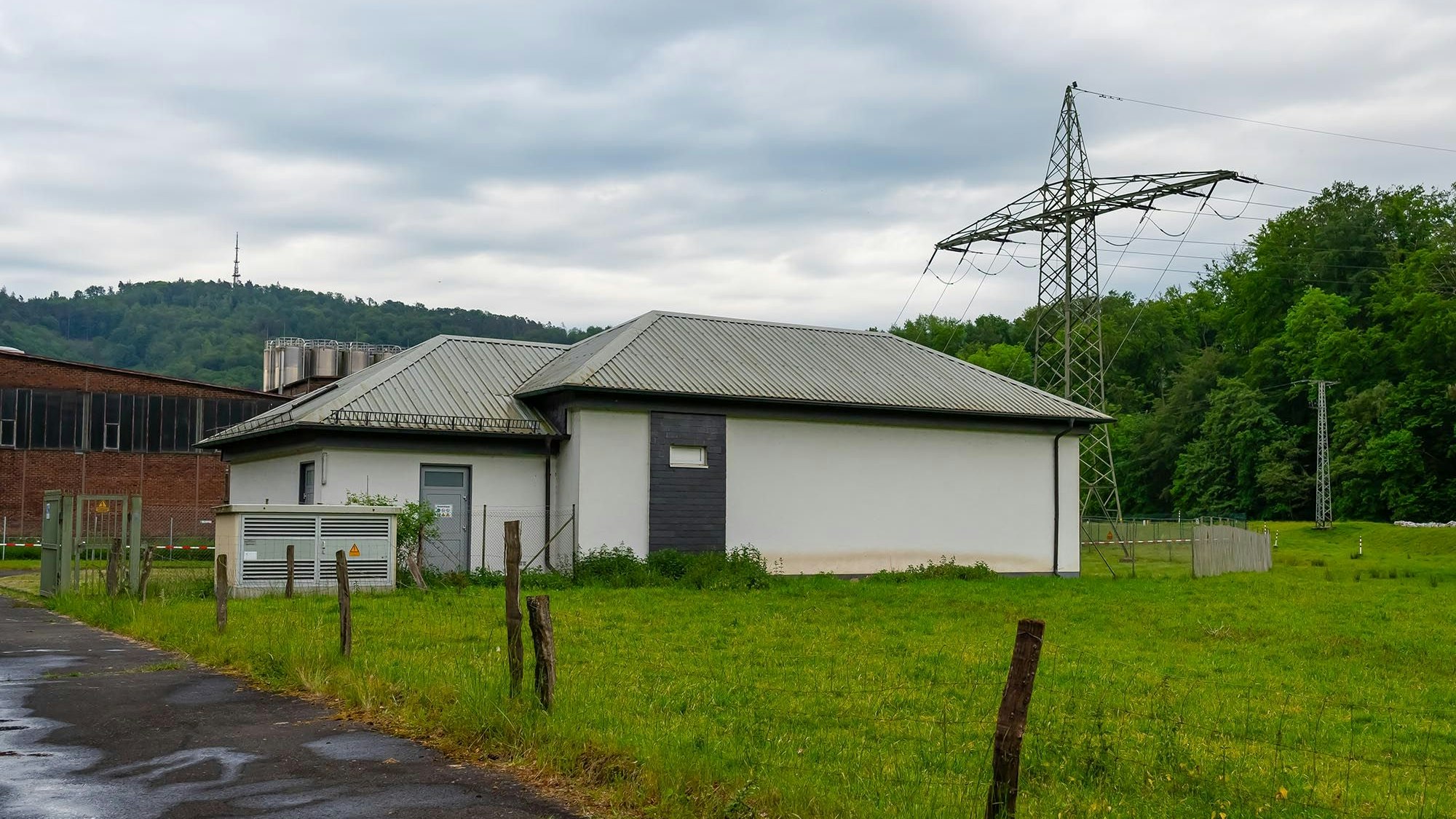 Das Umspannwerk zwischen Engelskirchen und Ründeroth.
