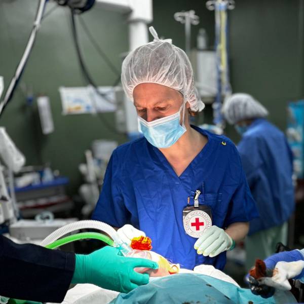 Einsatz in Rafah, Gaza: Dr. Jan Wynands operierte drei Wochen täglich von 9 bis 21 Uhr.