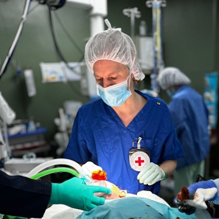 Einsatz in Rafah, Gaza: Dr. Jan Wynands operierte drei Wochen täglich von 9 bis 21 Uhr.