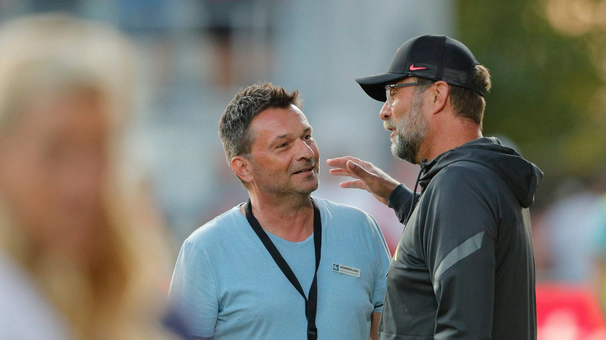 Christian Heidel (l), Sportvorstand von Mainz 05 mit Jürgen Klopp.